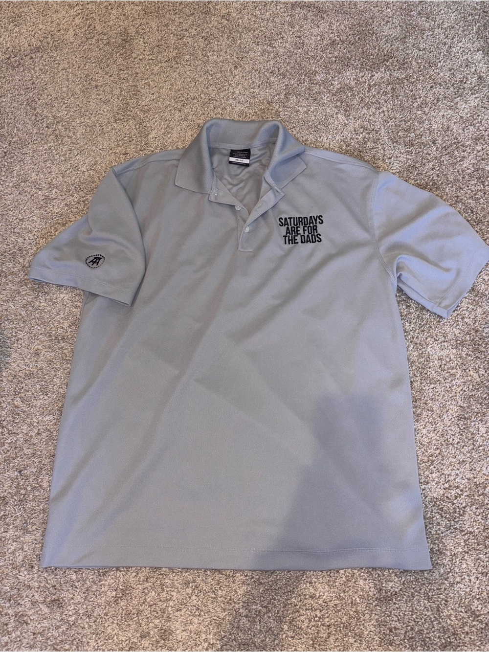 Saturdays Are For The Dads Light Gray Polo / men’s large
